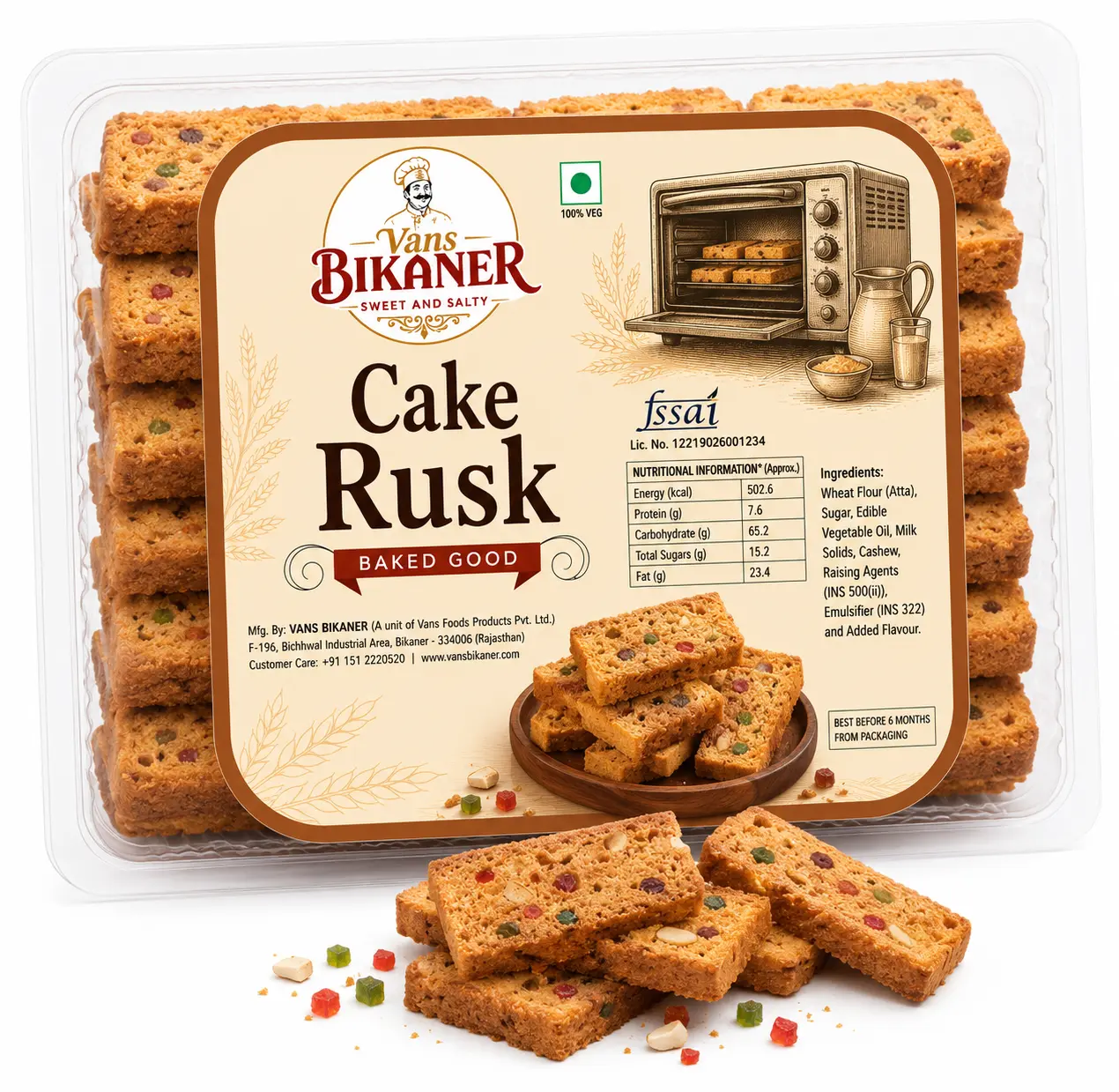 Cake Rusk 400g